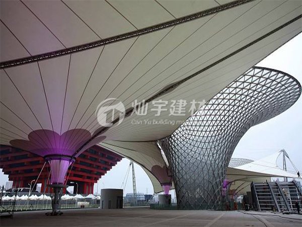 【hy590海洋之神检测中心建材】| 膜结构景观棚2019 CY-JG02